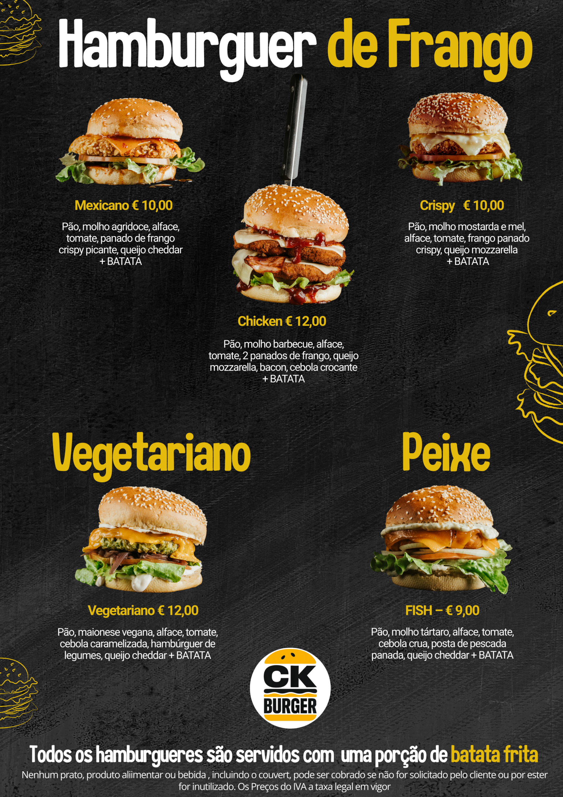 Cardápio Ck Burger